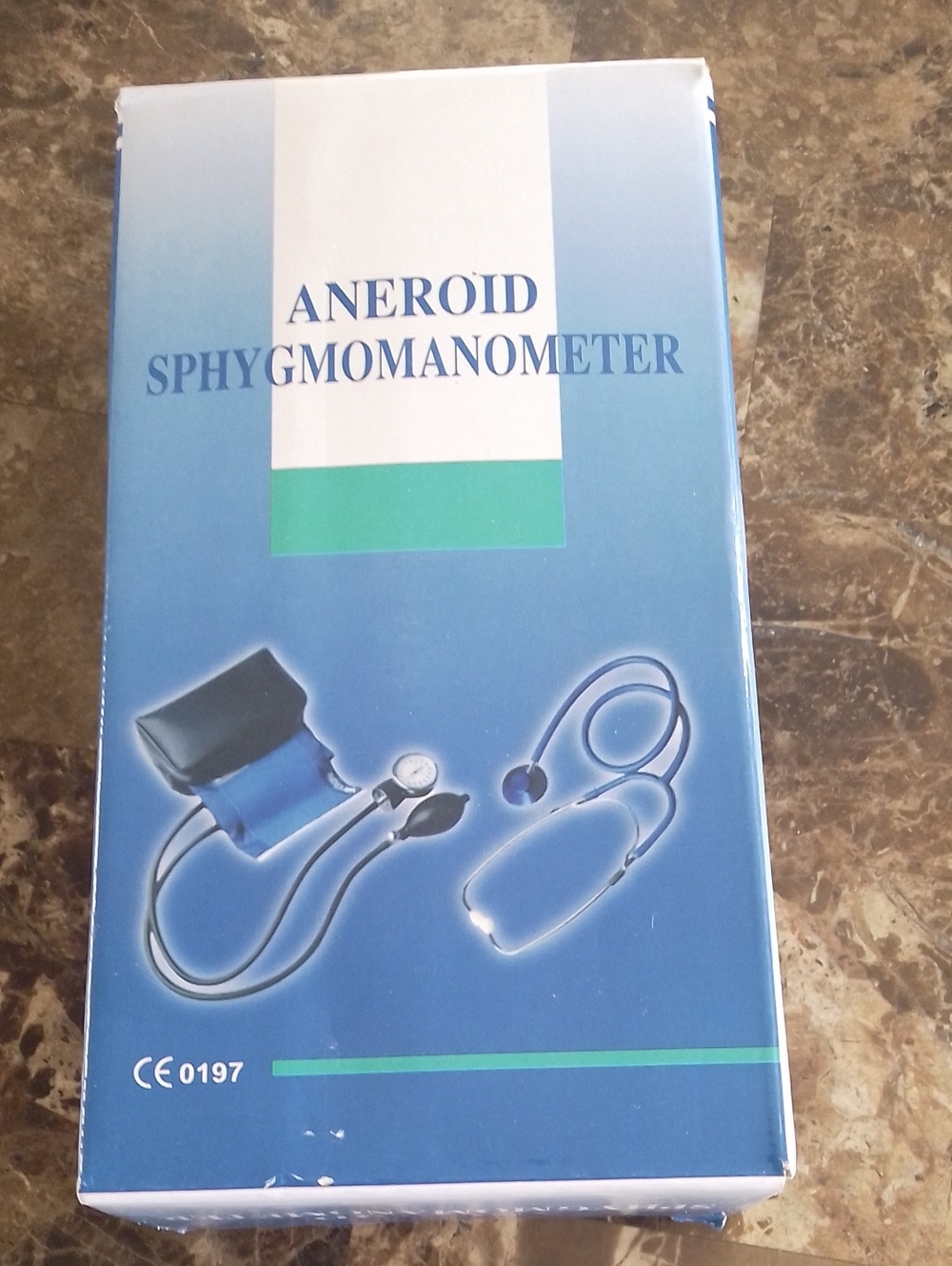 Aneroid Sphygmomanometer Blood Pressure Kit in Blue